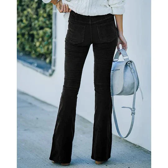 Selena Pantaloni svasati in velluto a coste elasticizzato - Image 16