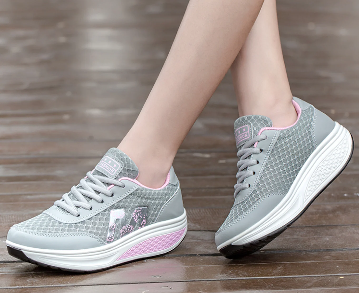 Elysia - ChicLift -  Scarpe con zeppa e lacci - Image 2