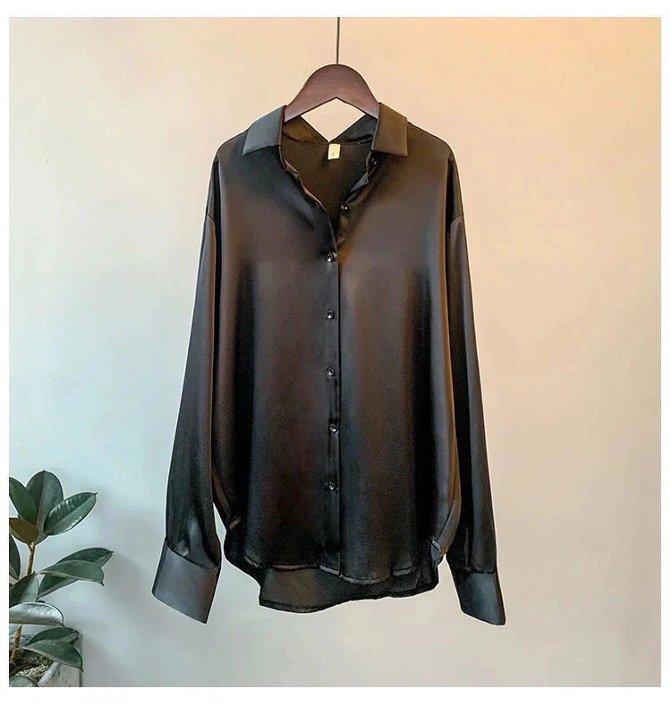 Blusa in raso di L'Aurablend Lotus - Image 6