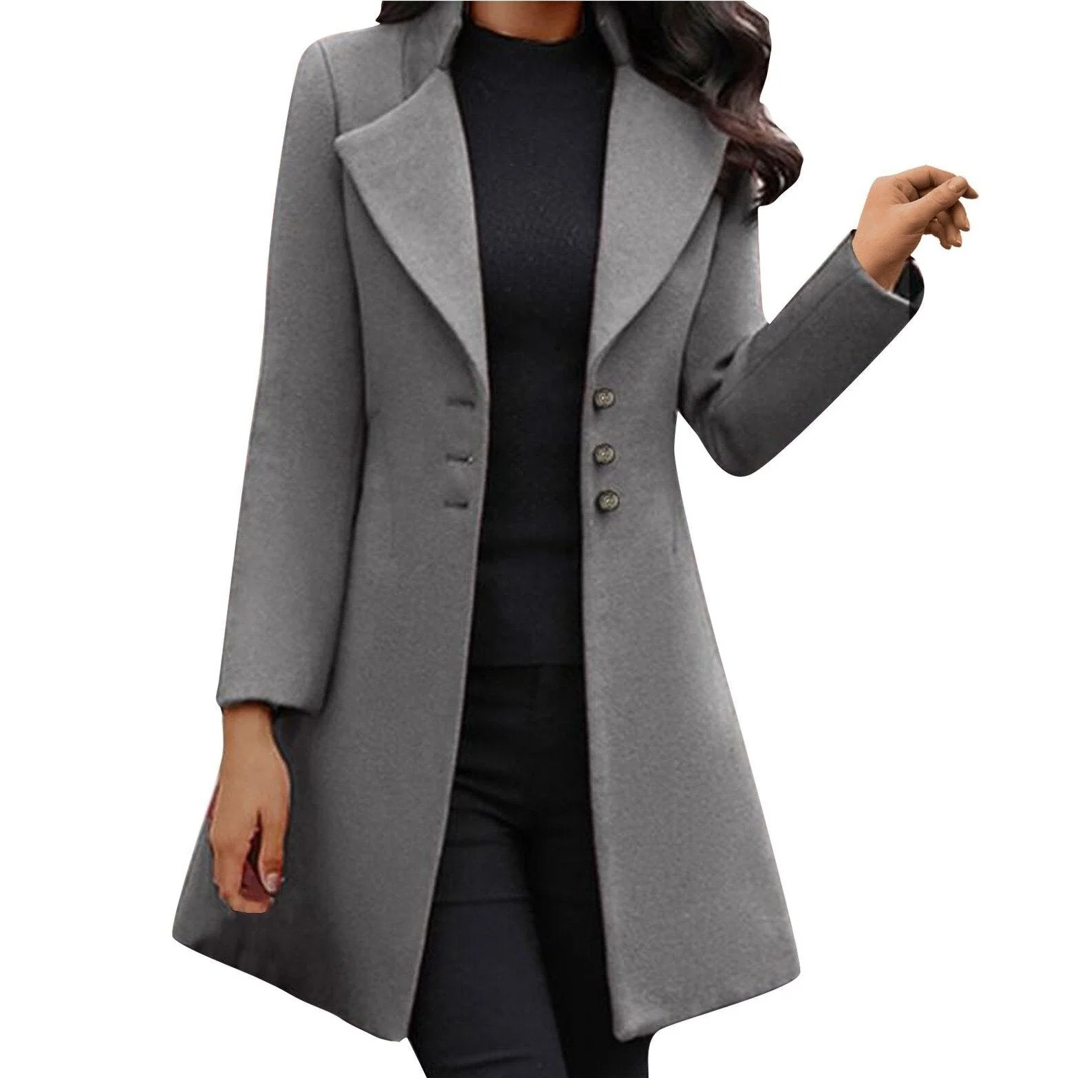 VINCI | Cappotto Italiano In Lana a Maniche Lunghe - Image 2