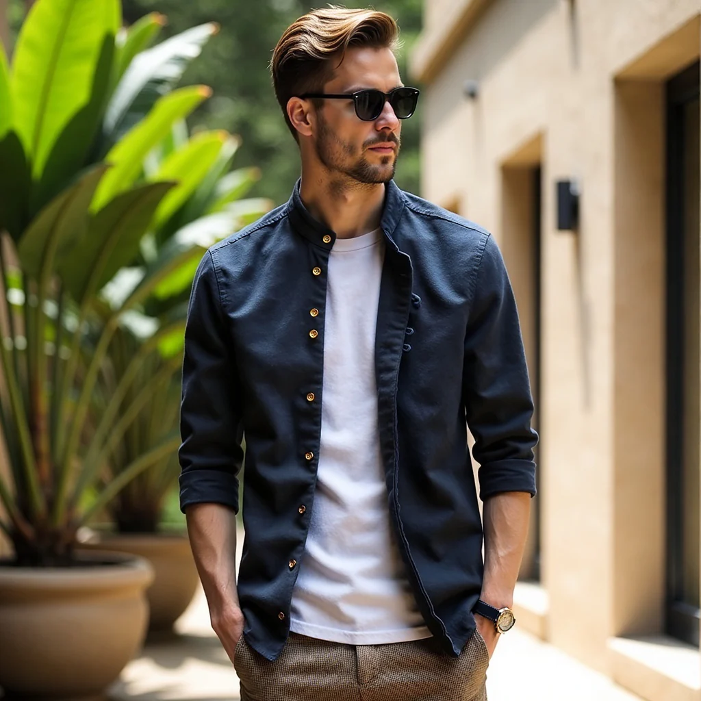 Camicia giapponese "Katana" per uomo - Image 7