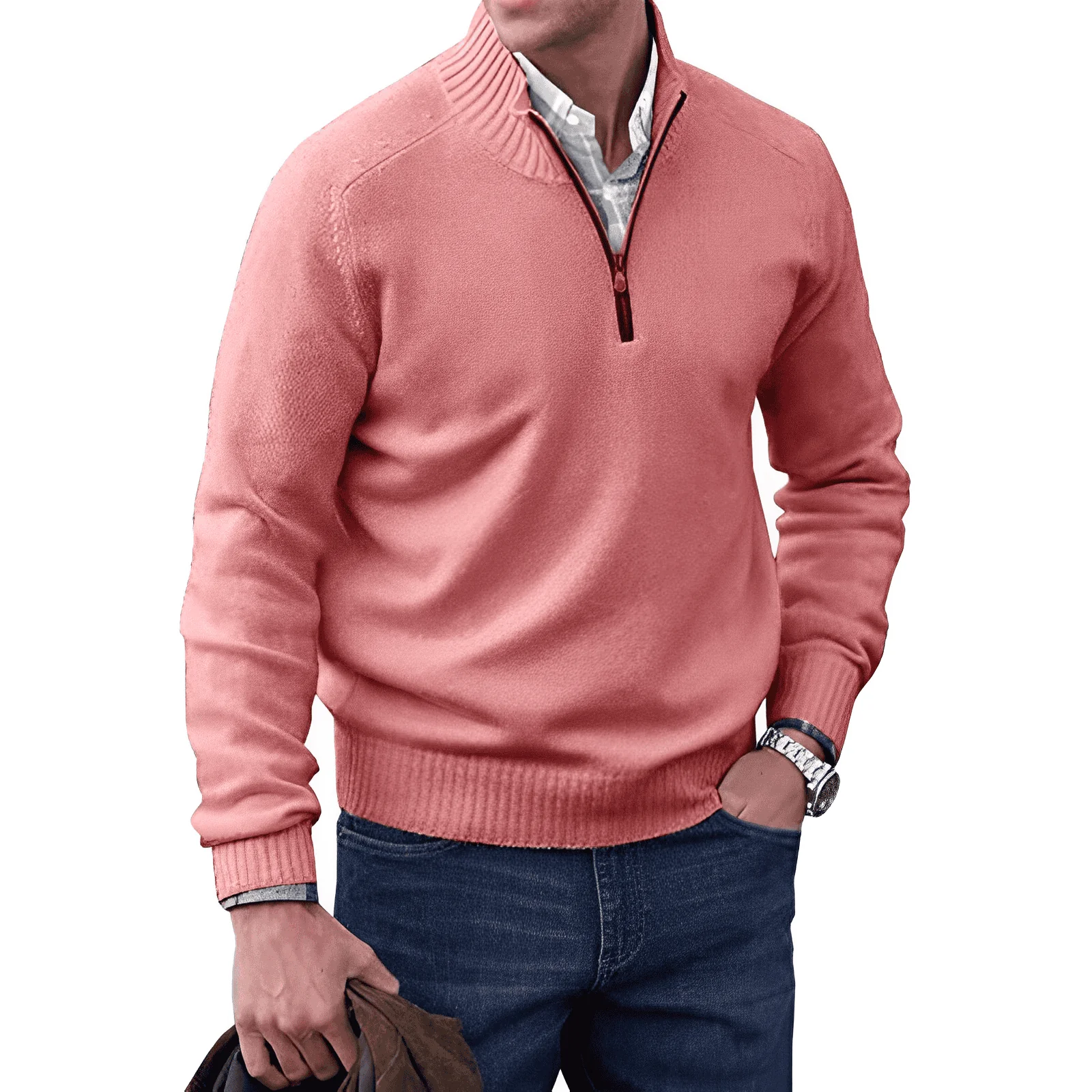 Jones |  Elegante Maglione Con Zip - Image 7