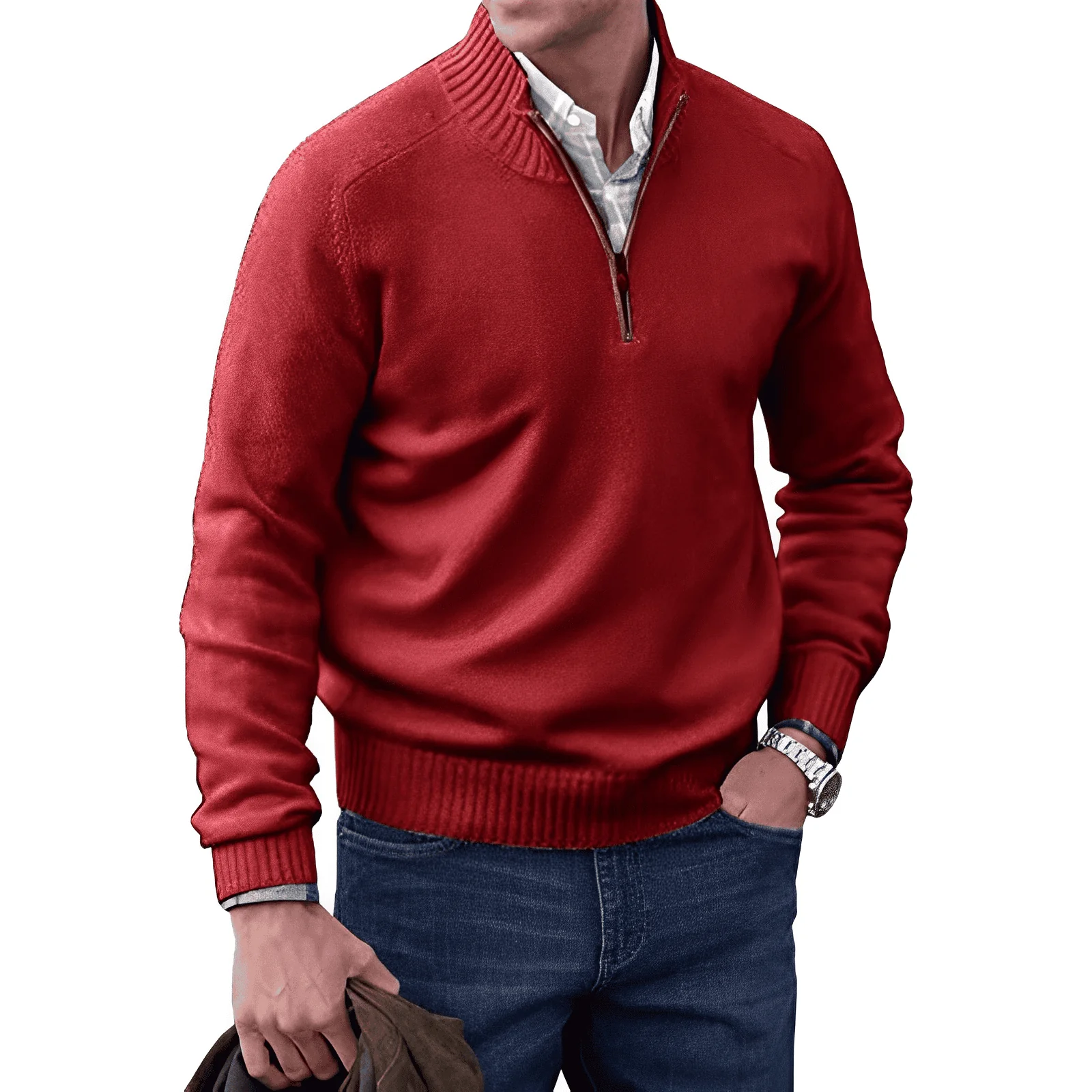 Jones |  Elegante Maglione Con Zip - Image 9
