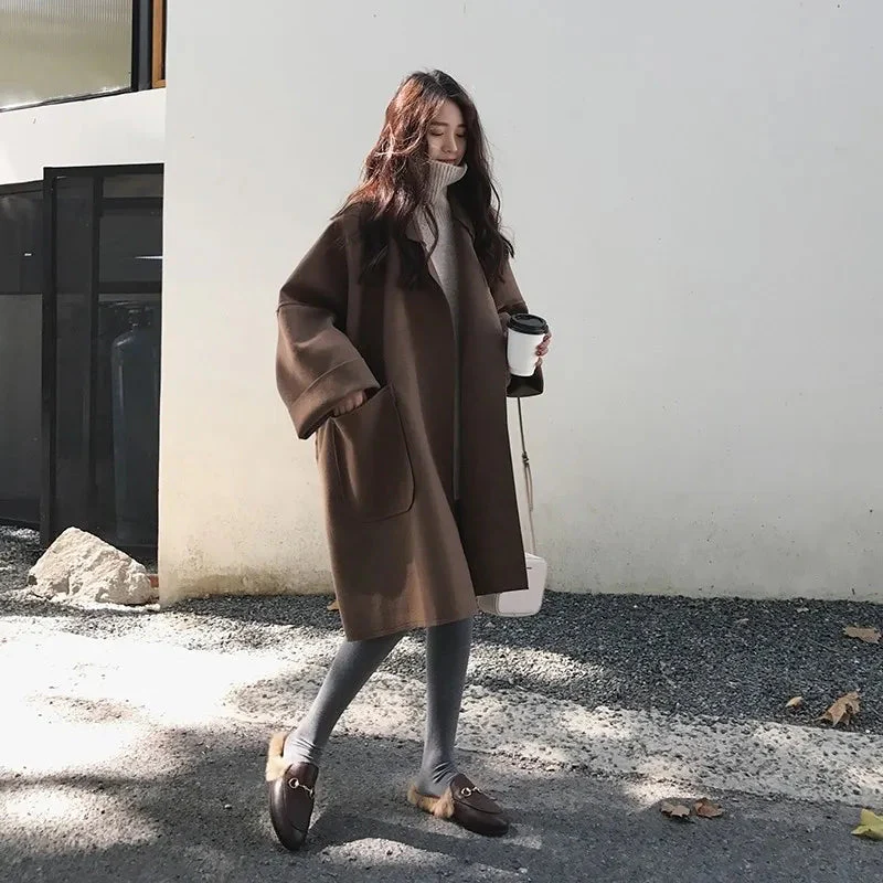 Elegante Trench Oversize In Lana - Image 2