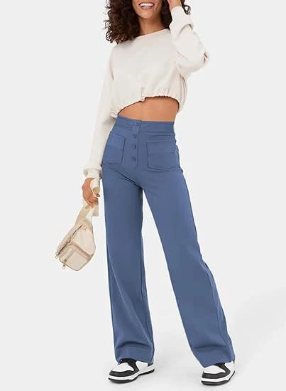 Pantaloni Casual Elasticizzati a Vita Alta - Image 16