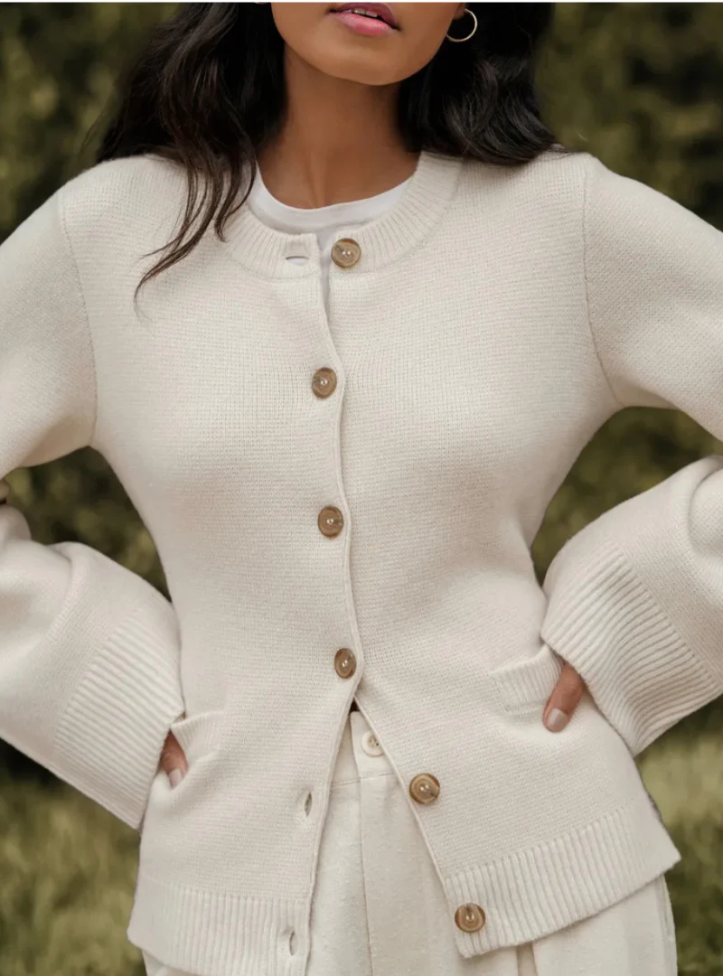 Cardigan Con Bottoni Morbidi - Image 2