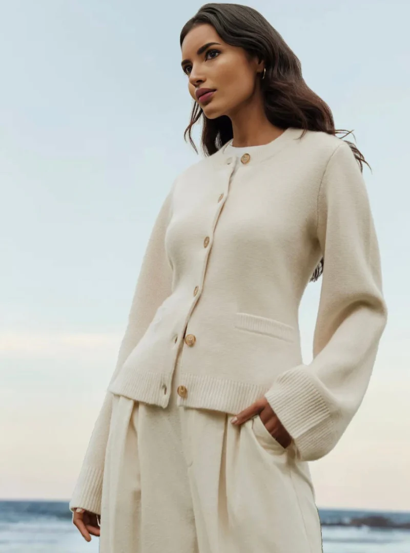 Cardigan Con Bottoni Morbidi - Image 3