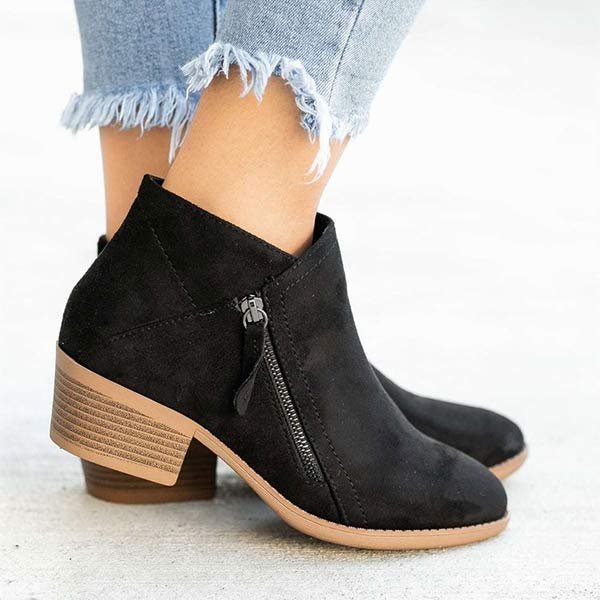 Zeline - Stivali in pelle scamosciata alla moda per l'autunno - Image 2