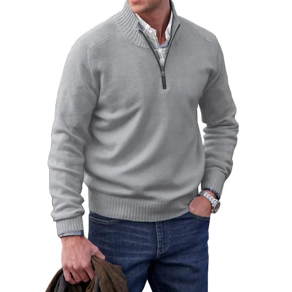 Adrian | Maglione Con Cerniera In Cashmere - Image 3
