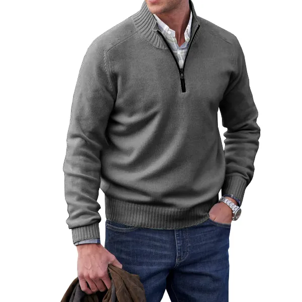 Adrian | Maglione Con Cerniera In Cashmere - Image 7