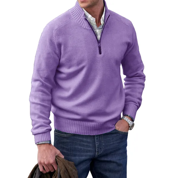 Adrian | Maglione Con Cerniera In Cashmere - Image 9