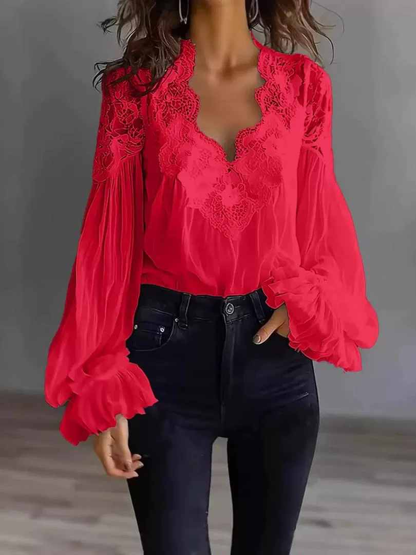 Alba | Blusa Elegance Lace Chic - Image 4