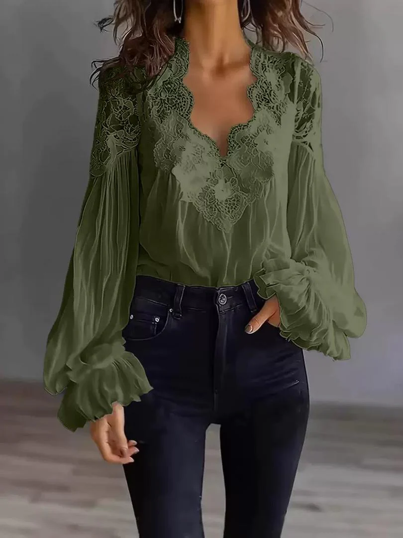 Alba | Blusa Elegance Lace Chic - Image 5