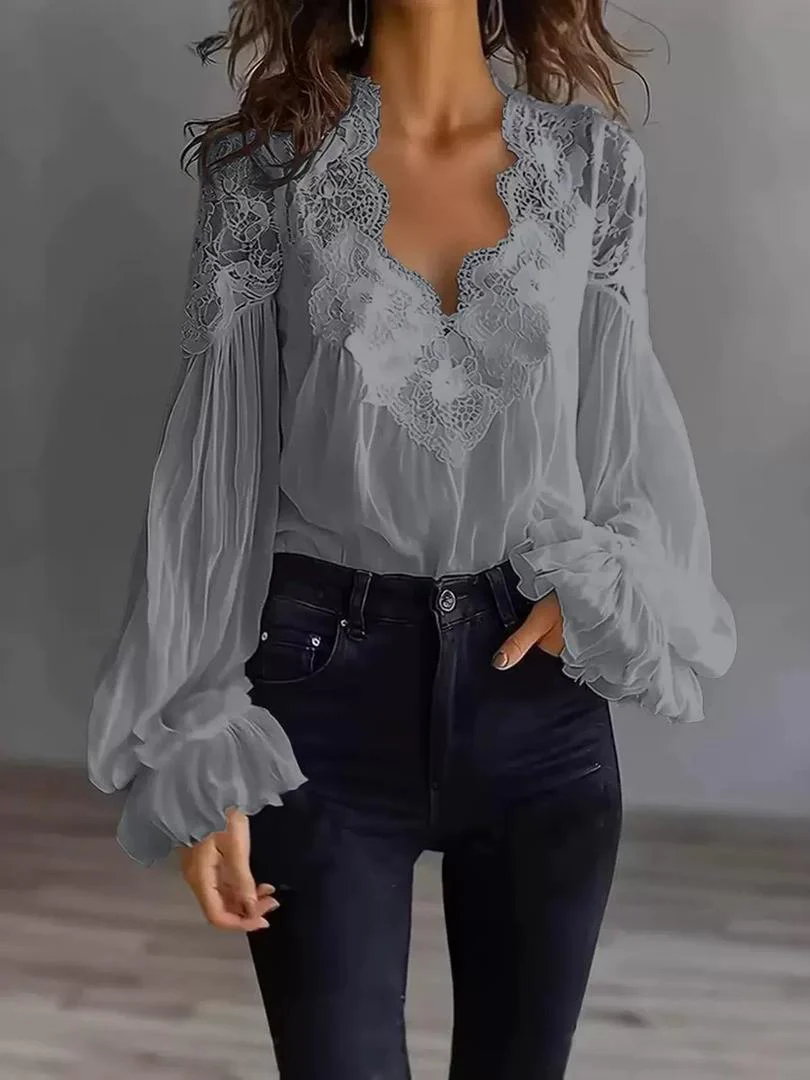Alba | Blusa Elegance Lace Chic - Image 6