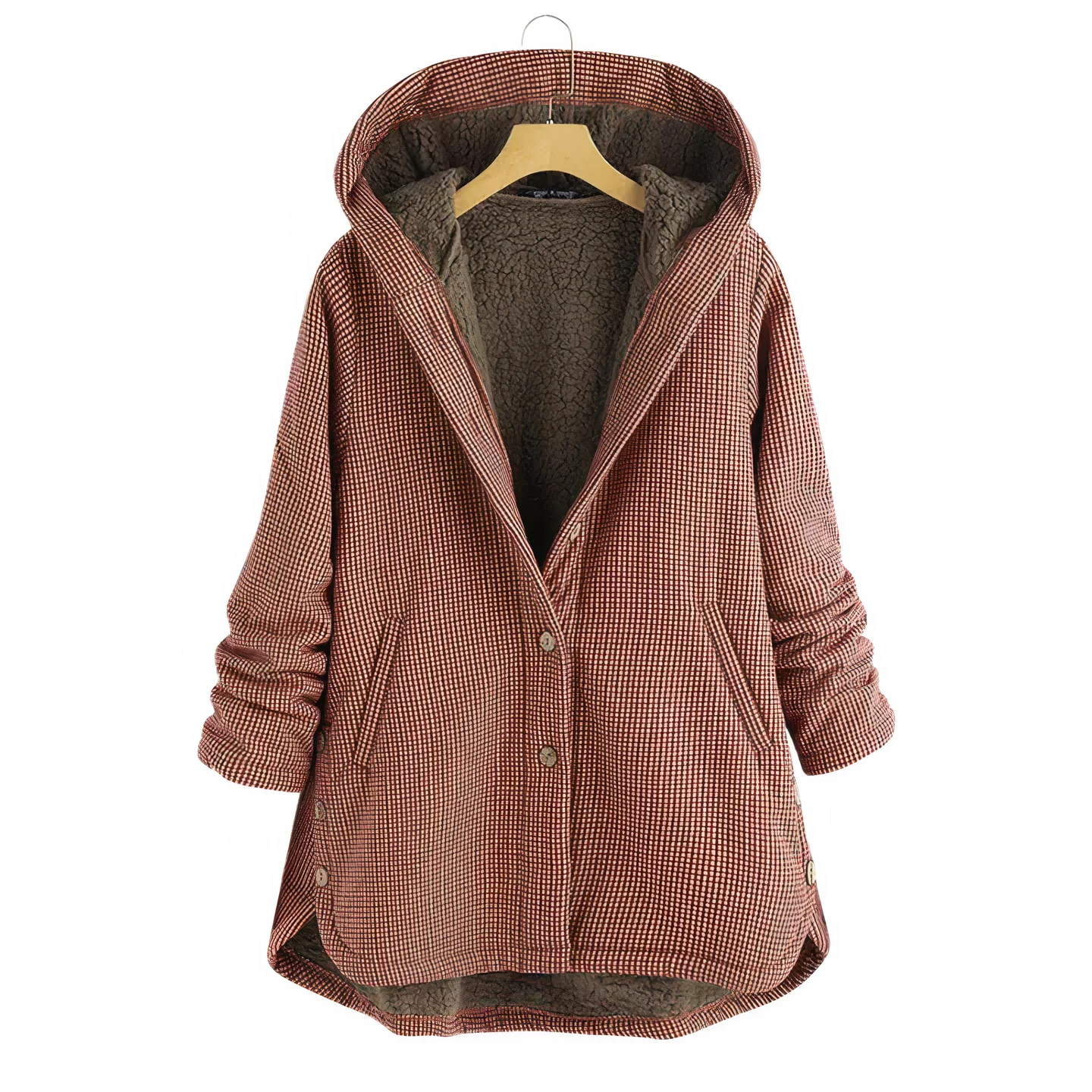 Alma - Cappotto Invernale con Cappuccio e Fodera in Pile - Image 3