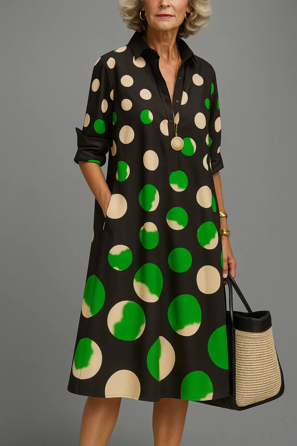 Anna | Vestito Midi Comodo - Image 2