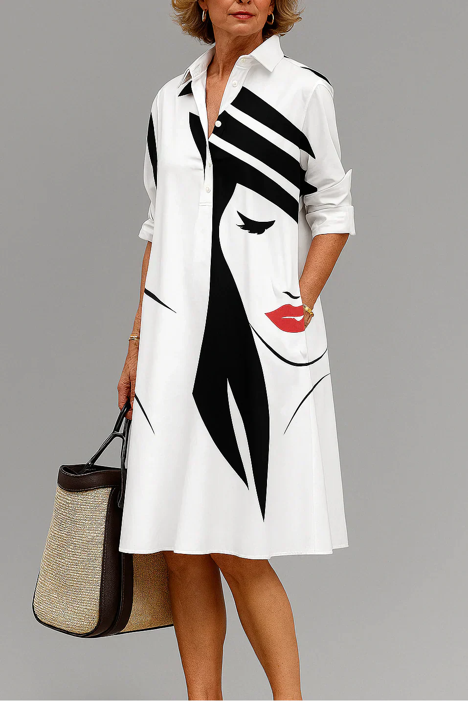 Anna | Vestito Midi Comodo - Image 4