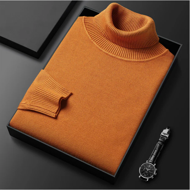 Augusto | Lussuoso Maglione Dolcevita Da Uomo In Cashmere e Cotone - Image 11