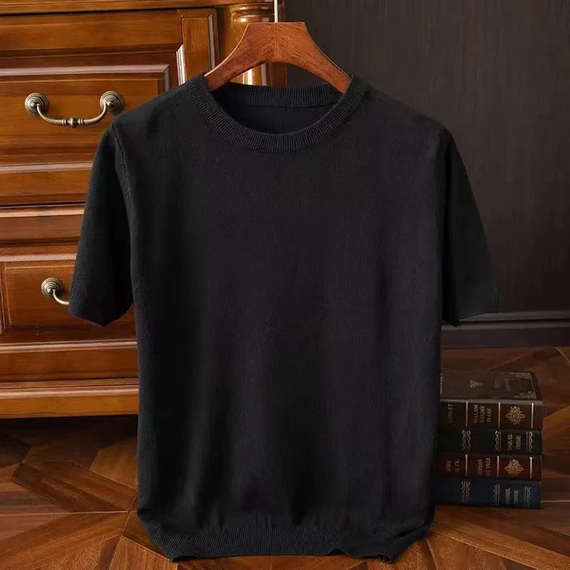 Aurelio – T Shirt In Cashmere Da Uomo - Image 6