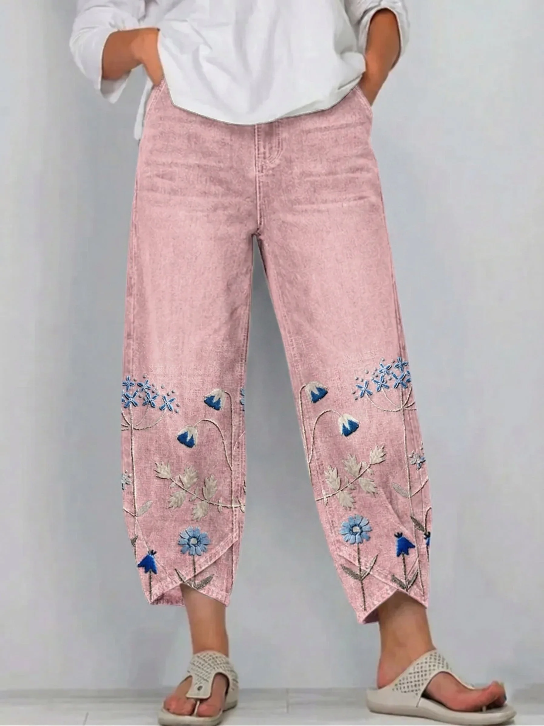 Aven | Pantaloni Ricamati Casual Chic - Image 2