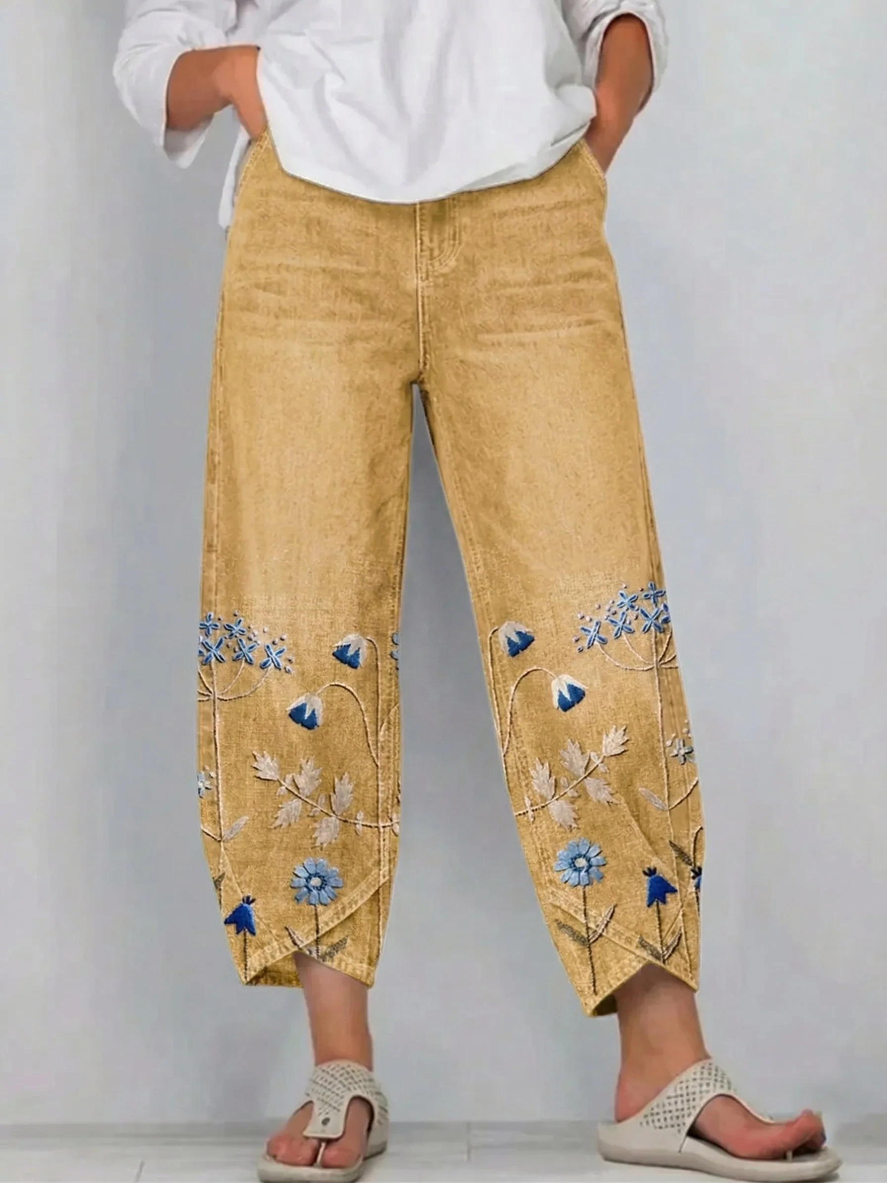 Aven | Pantaloni Ricamati Casual Chic - Image 3