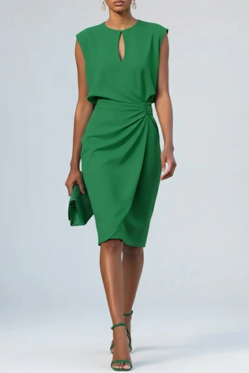 Beatrice | Abito Midi Con Scollo A Goccia - Image 5