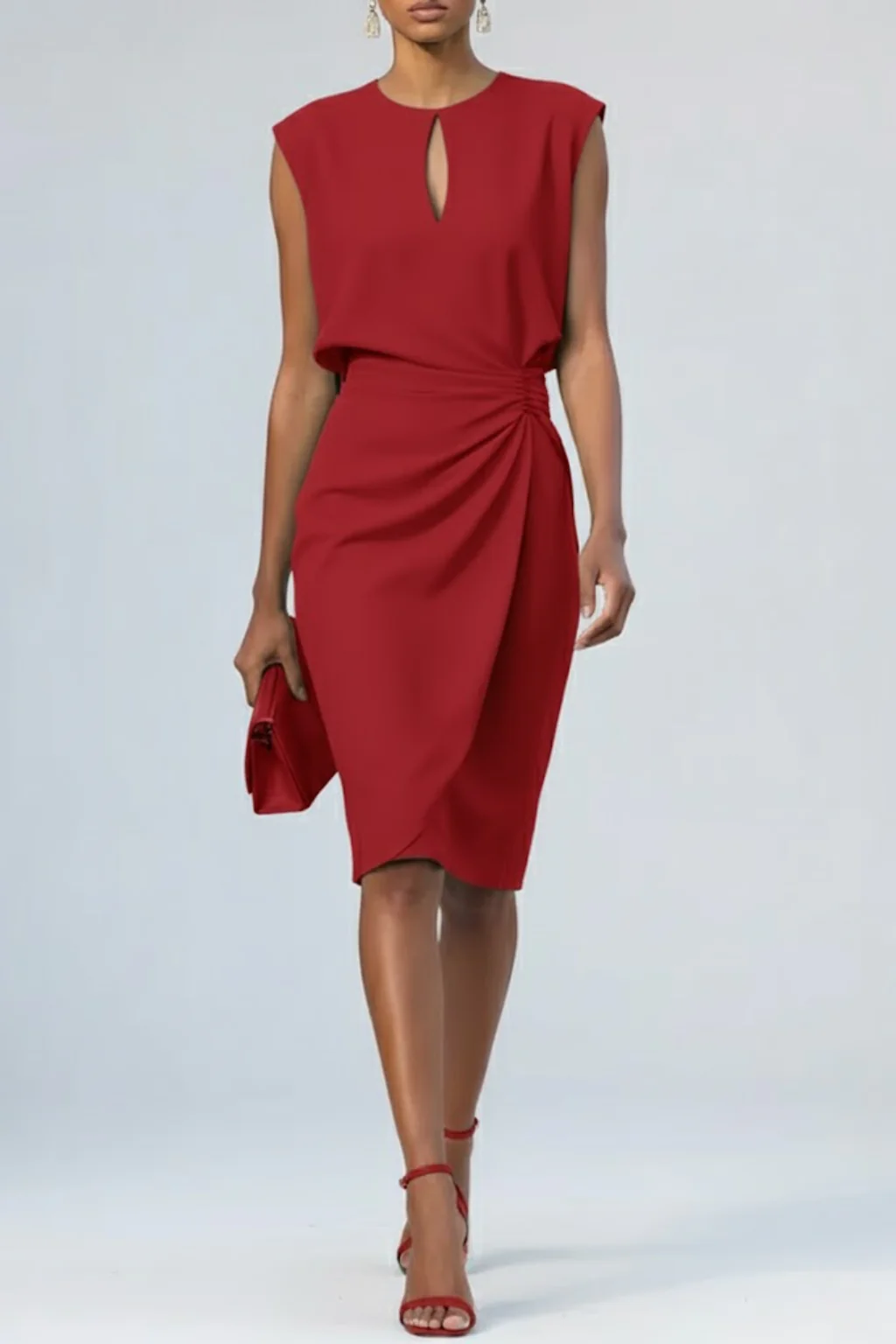 Beatrice | Abito Midi Con Scollo A Goccia - Image 6