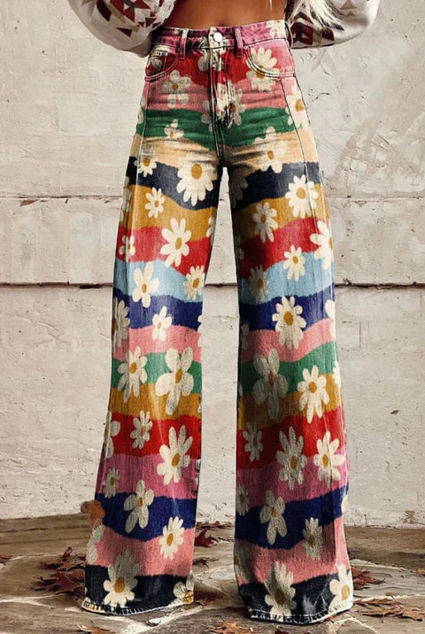 Clara - Pantaloni Vintage a Zampa Di Elefante - Image 14