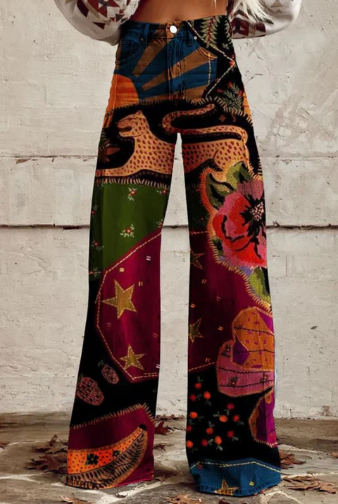 Clara - Pantaloni Vintage a Zampa Di Elefante - Image 15