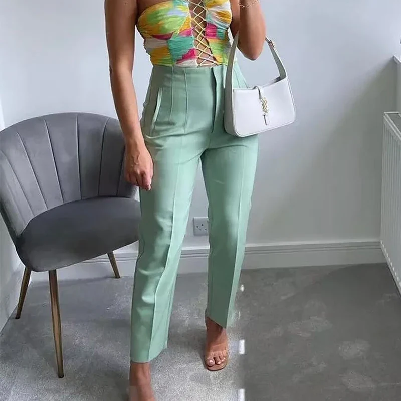 Claude | Pantaloni a Vita Alta Da Donna - Image 18