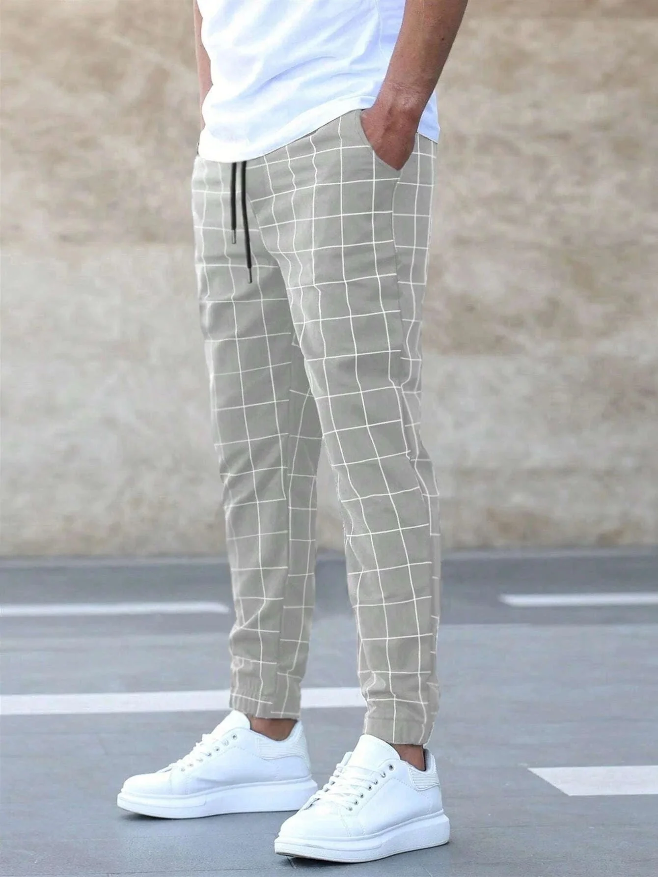 Colombo | Pantaloni Jogger A Quadri Da Uomo - Image 3