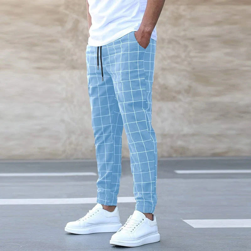 Colombo | Pantaloni Jogger A Quadri Da Uomo - Image 4