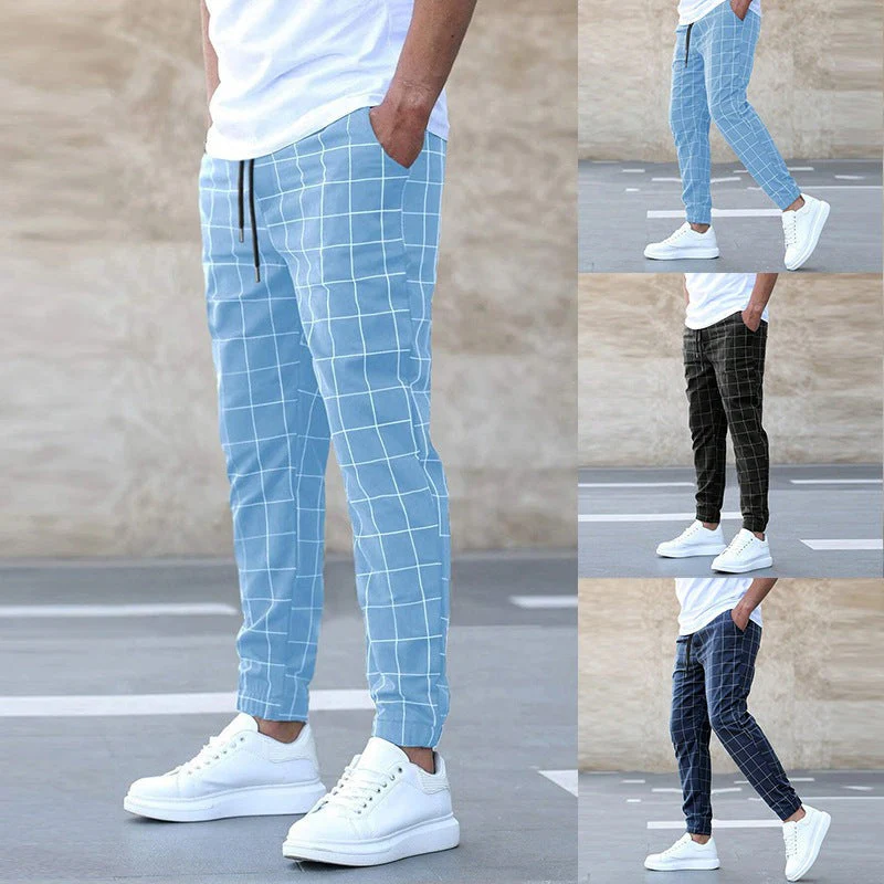 Colombo | Pantaloni Jogger A Quadri Da Uomo - Image 5