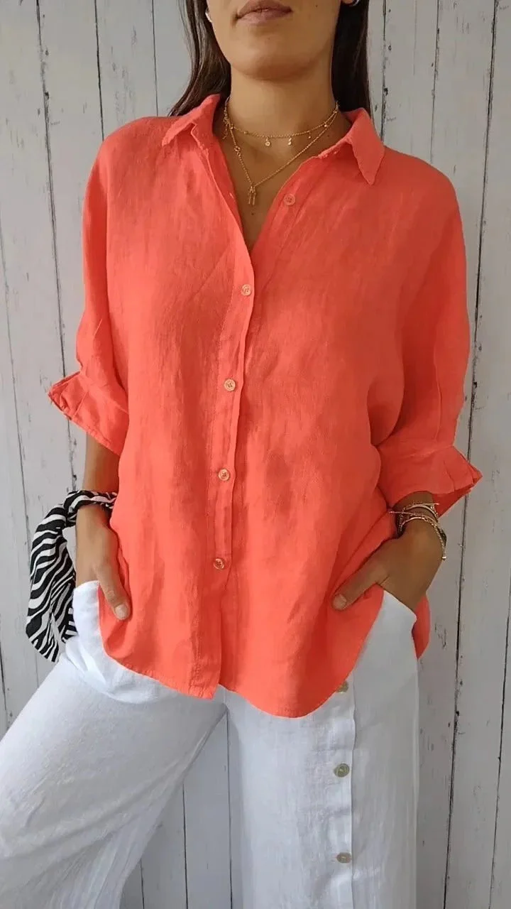 Daniela | Camicia Casual In Cotone E Lino - Image 6