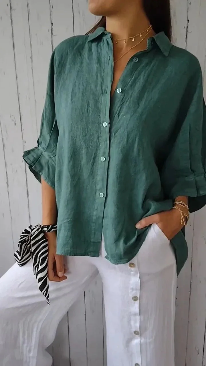 Daniela | Camicia Casual In Cotone E Lino - Image 7