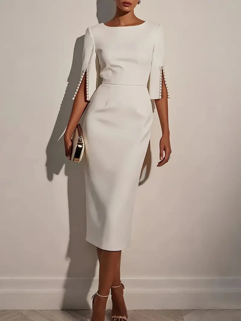Dareva | Abito Tubino Midi Elegante - Image 2