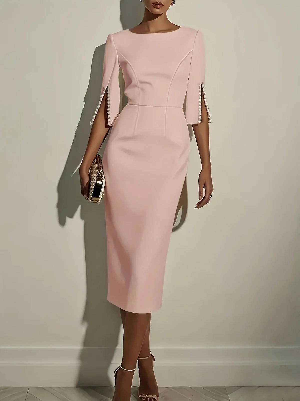Dareva | Abito Tubino Midi Elegante - Image 3