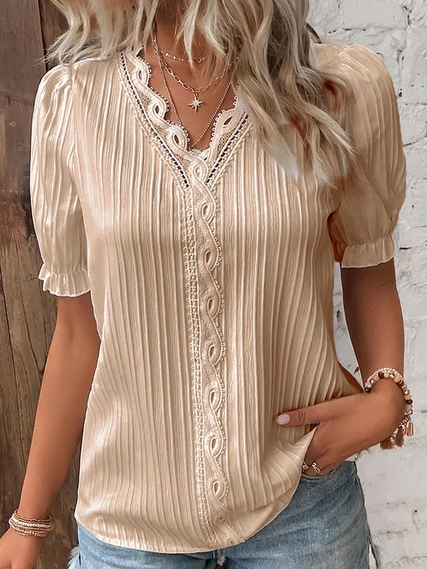Elegante top in pizzo con scollo a V - Image 8
