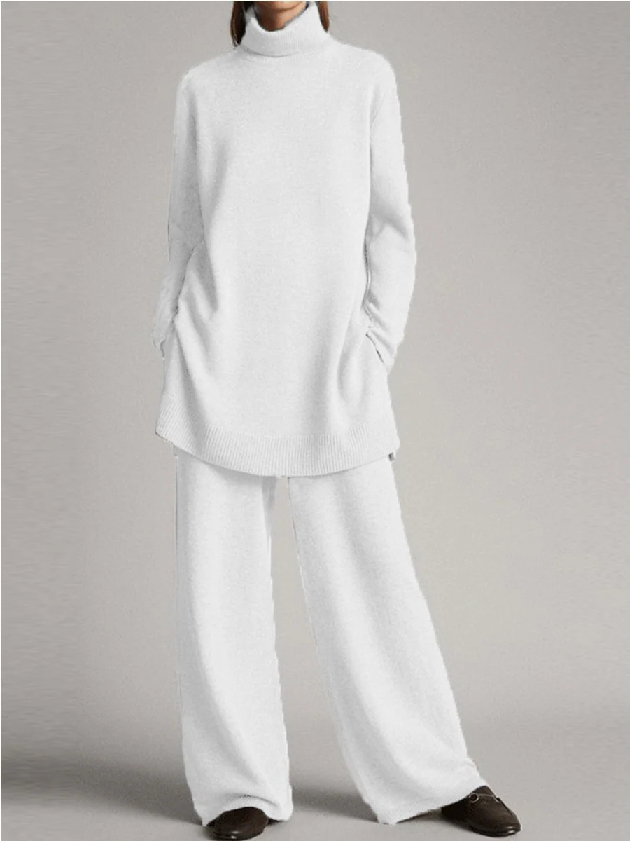 Elina | Completo Maglia Oversize A Collo Alto - Image 2