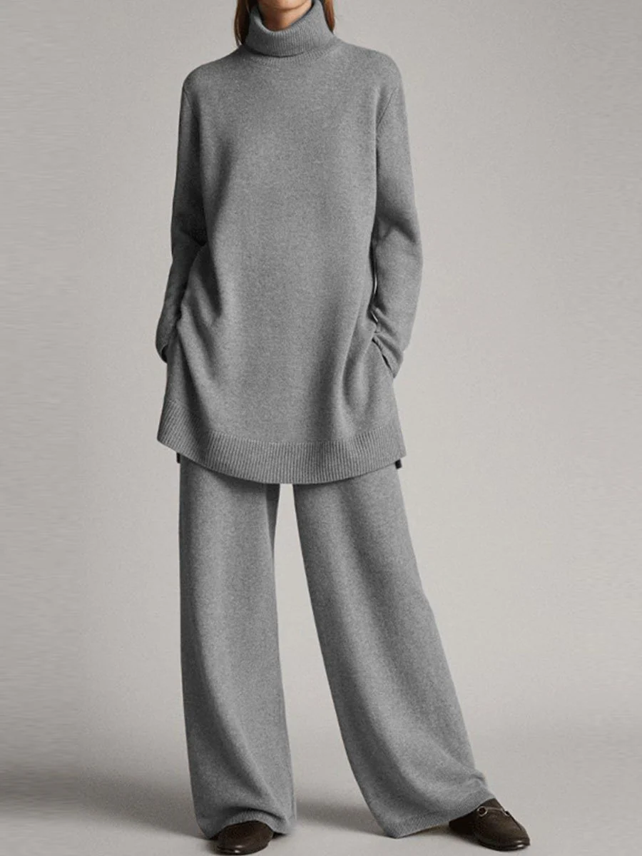 Elina | Completo Maglia Oversize A Collo Alto - Image 3
