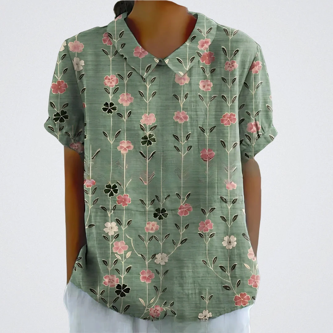 Lina | Camicetta Elegante Con Design Floreale - Image 12