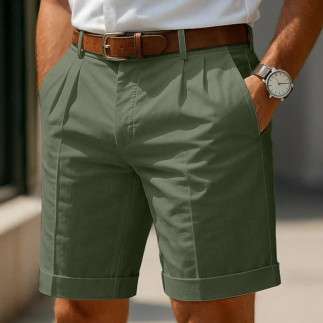 Lucca | Pantaloncini Estivi Plissettati Da Uomo - Image 3