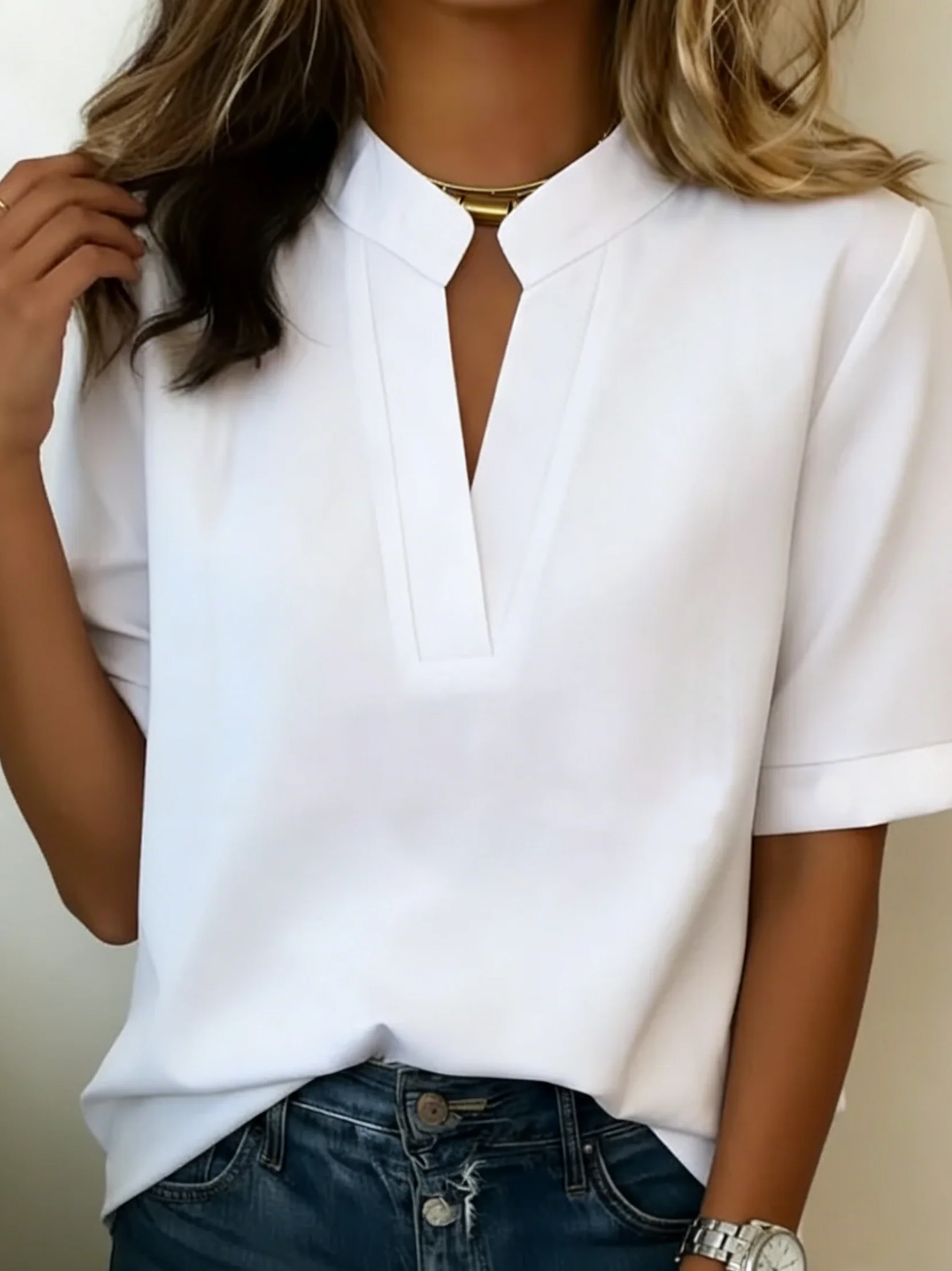 Lunvessa | Camicia A Maniche Corte Relaxed - Image 7