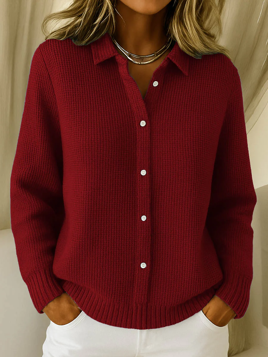 Maeve | Cardigan Classico In Maglia Con Bottoni - Image 4