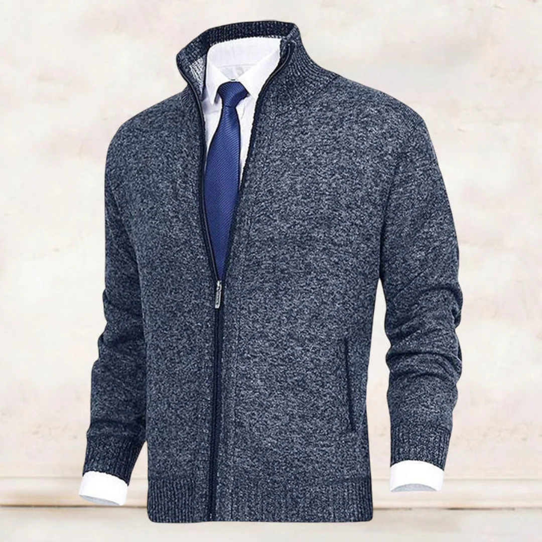 Matteo | Cardigan Collo Alto Con Zip Uomo - Image 5
