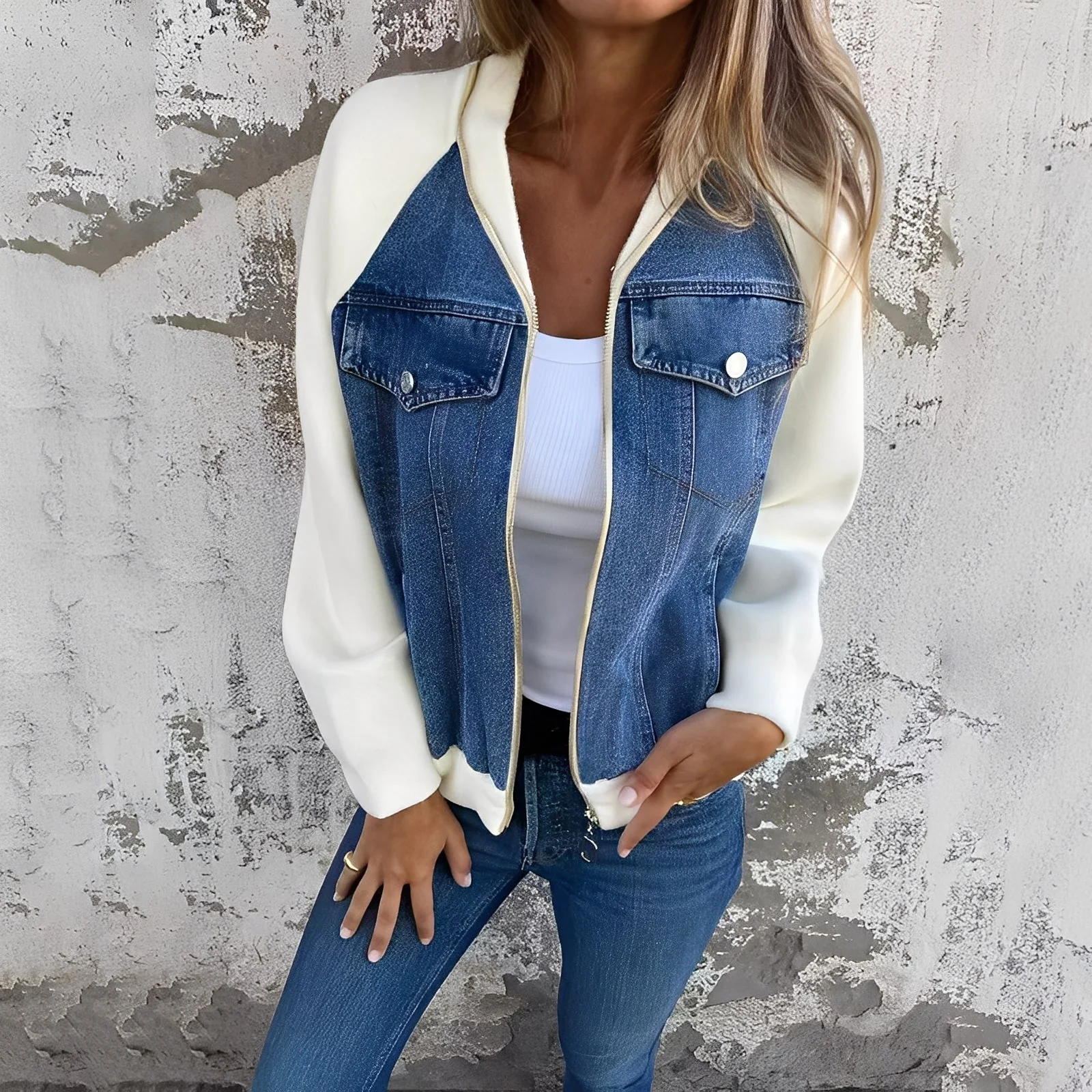 Melba - Elegante Giacca Di Jeans Per Donne - Image 2