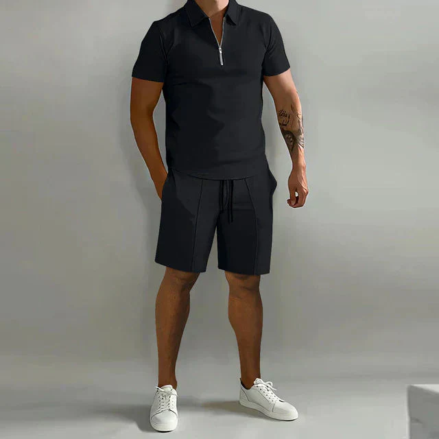 Neylor | Set Estivo Di Lusso Da Uomo Polo E Pantaloncini Elegante