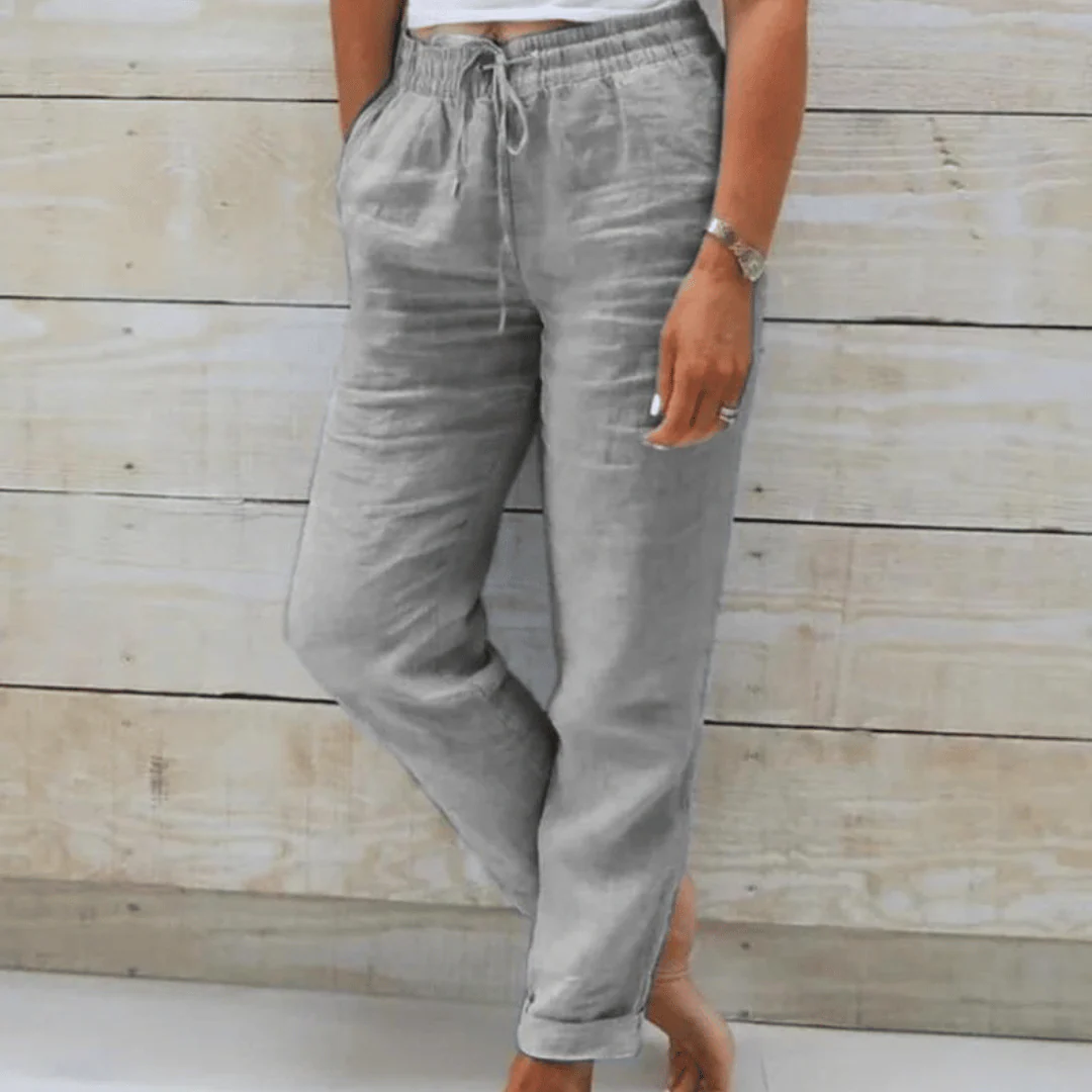 Rachele | Pantaloni Elasticizzati In Cotone - Image 5