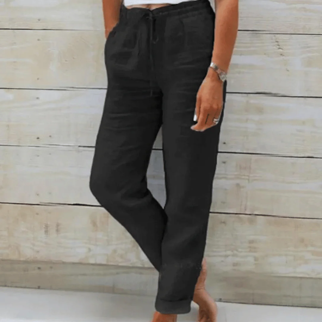 Rachele | Pantaloni Elasticizzati In Cotone - Image 6