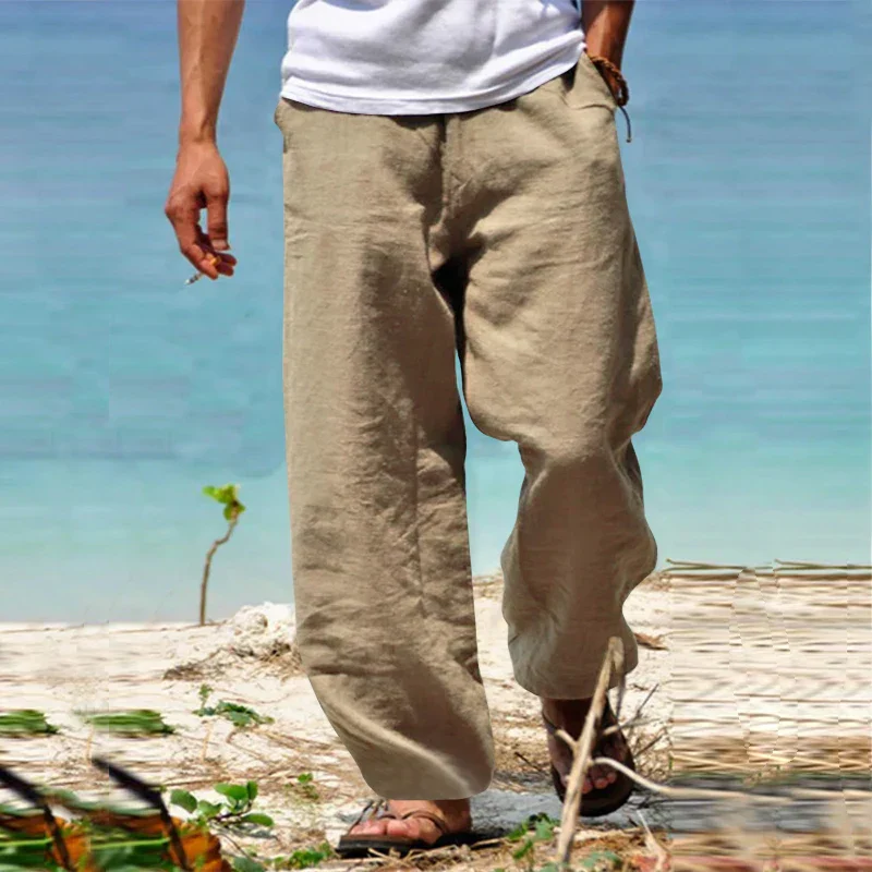 Riviera | Pantaloni In Lino Da Uomo